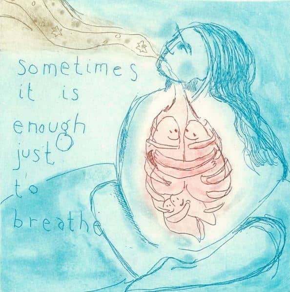 Sometimes it is enough just to breathe (liten) av Björg Thorhallsdottir